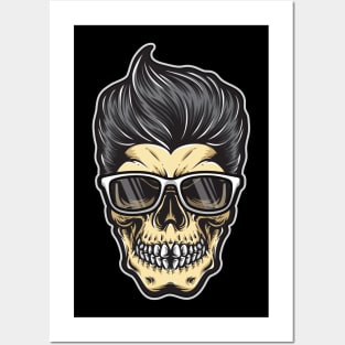 Rockabilly Skull Posters and Art